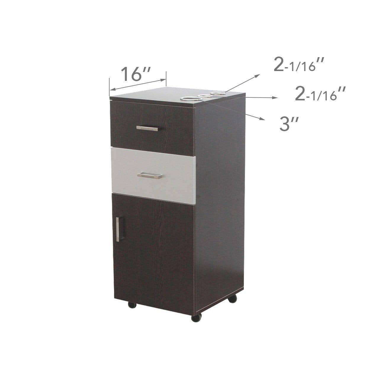 Bella Rolling Styling Station - Professional Mobile Hair Salon Cart with Wheels for Stylists & Barbers - Perfect for Salon, Home, and Travel Use