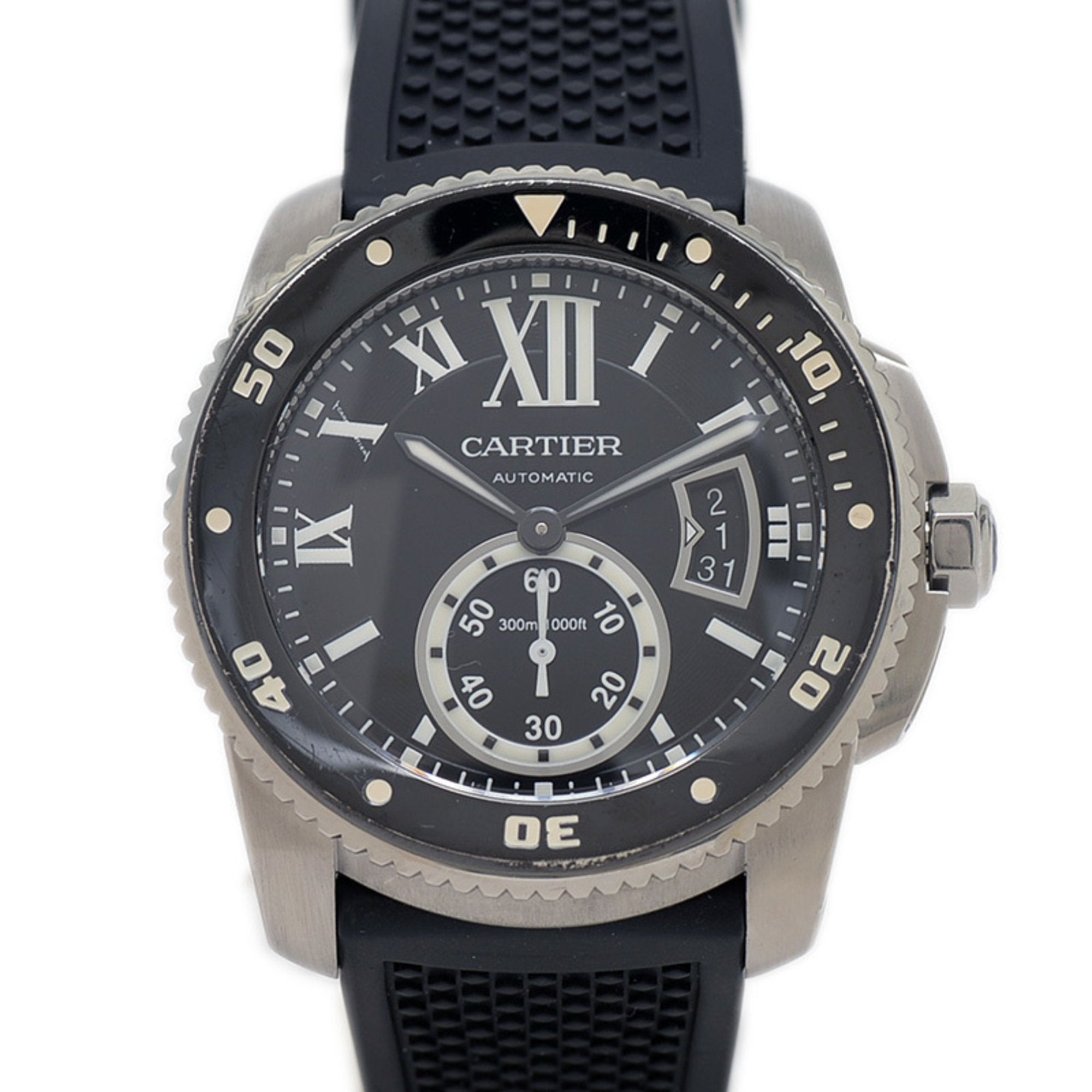 Calibre de Cartier Diver Automatic Watch for Men - Luxury Waterproof Stainless Steel Timepiece - Perfect for Diving, Swimming & Formal Occasions