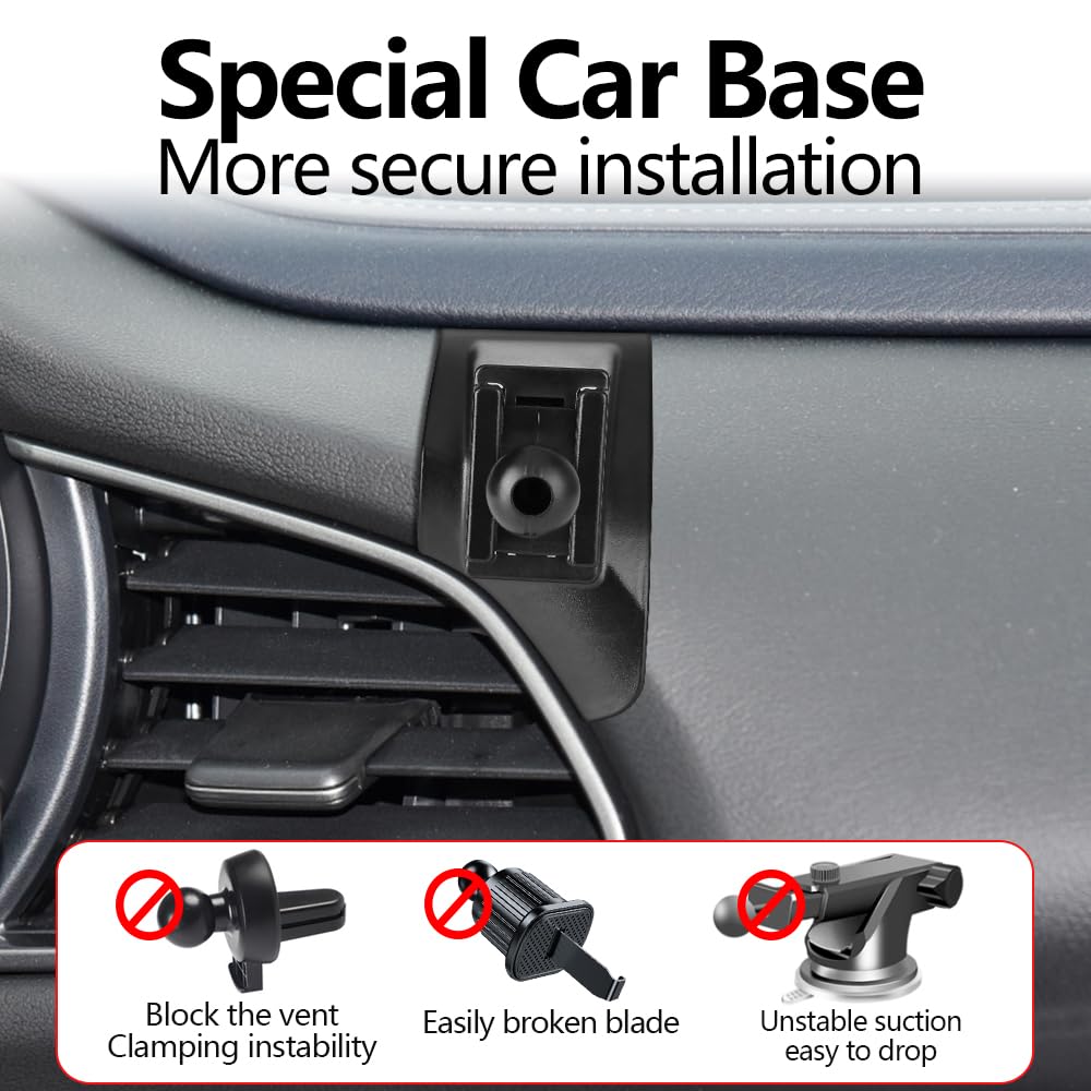 Universal Car Phone Holder Mount for Mazda CX-30 (2020-2025) - Dashboard & Vent Smartphone Bracket - Hands-Free Driving Accessories for Safe Navigation & Streaming