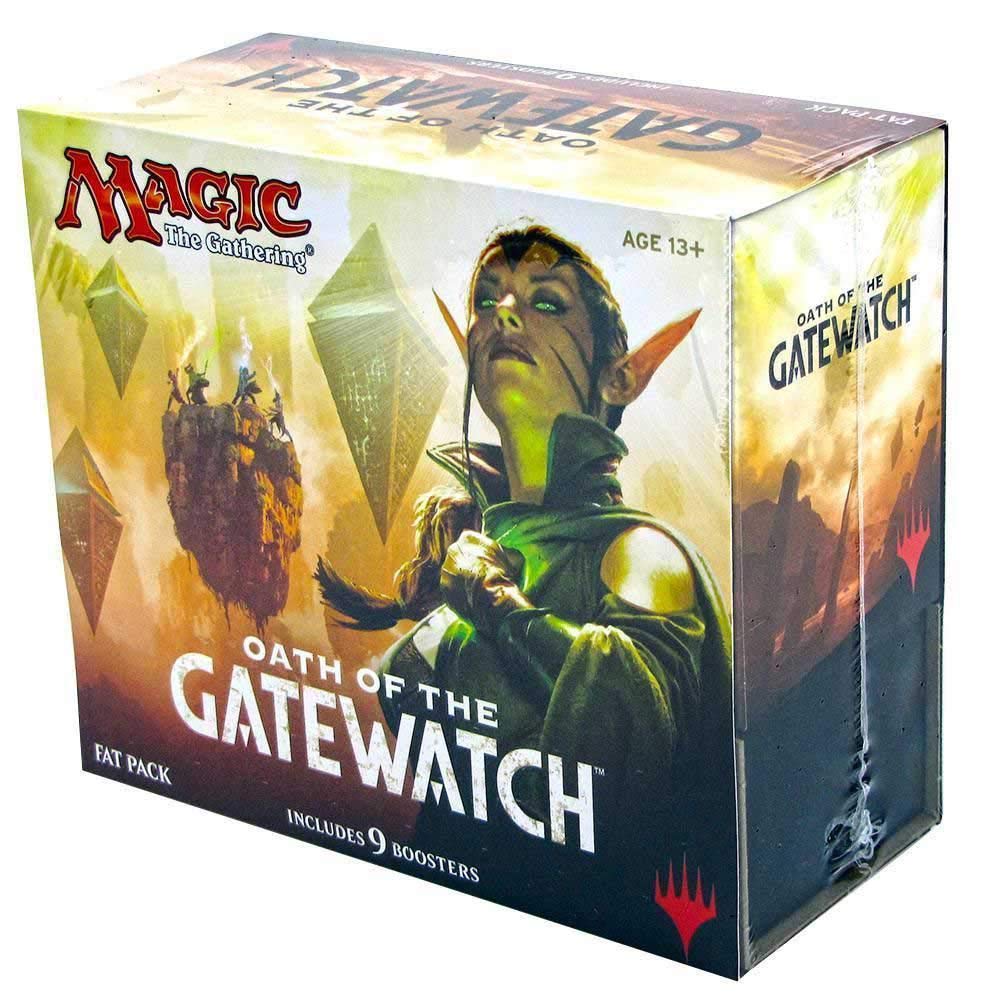 Magic: The Gathering MTG Oath of The Gatewatch Fat Pack - Complete Booster Set with Lands & Accessories for Collectors and Players | Perfect for Deck Building, Tournaments & Casual Gaming