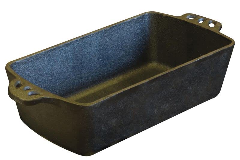 Camp Chef Home Seasoned Cast Iron Bread Pan - Pre-Seasoned Dutch Oven for Baking Artisan Bread, Sourdough & Pizza | Perfect for Outdoor Camping, Home Kitchen & BBQ Cooking