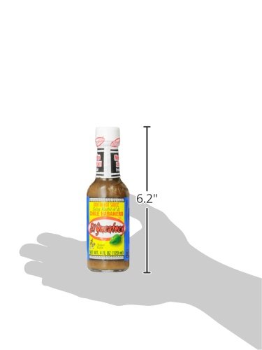 El Yucateco Habanero Verde XXtra Hot Sauce - 4 oz Bottle | Authentic Mexican Hot Pepper Sauce for Tacos, Wings & Grilling | Spicy Condiment for Cooking & Dipping