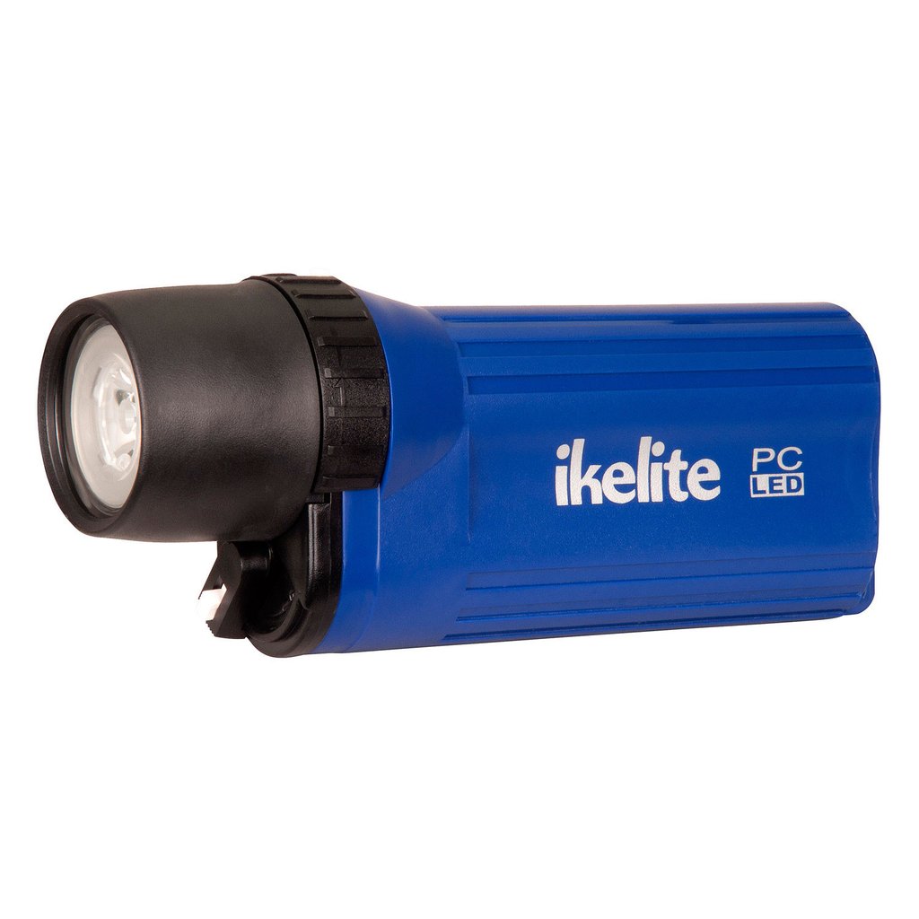 Ikelite PC LED Waterproof Flashlight - Blue | Diving, Camping & Emergency Light for Outdoor Adventures
