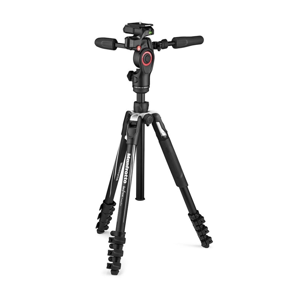 Manfrotto Befree 3 Way Live Advanced Tripod - Lightweight Aluminum Travel Tripod with Fluid Head for DSLR Cameras | Perfect for Vlogging, Live Streaming & Outdoor Photography