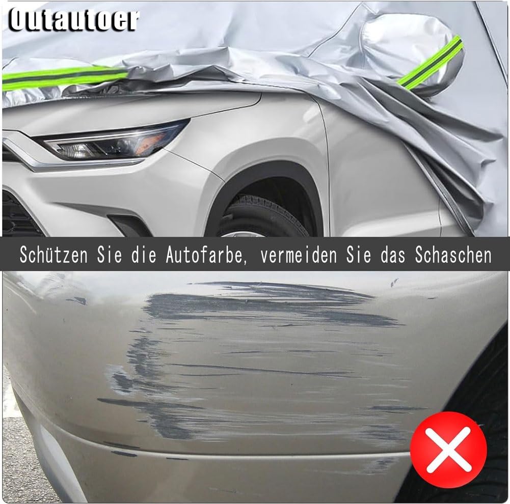 Outautoer Hail Protector Car Cover for Kimera EVO37 2021 Coupe - Thicken Windshield Hail Blankets, Waterproof All Weather Car Cover for Sun, Ice, Snow Protection - Ideal for Extreme Weather and Long-Term Parking