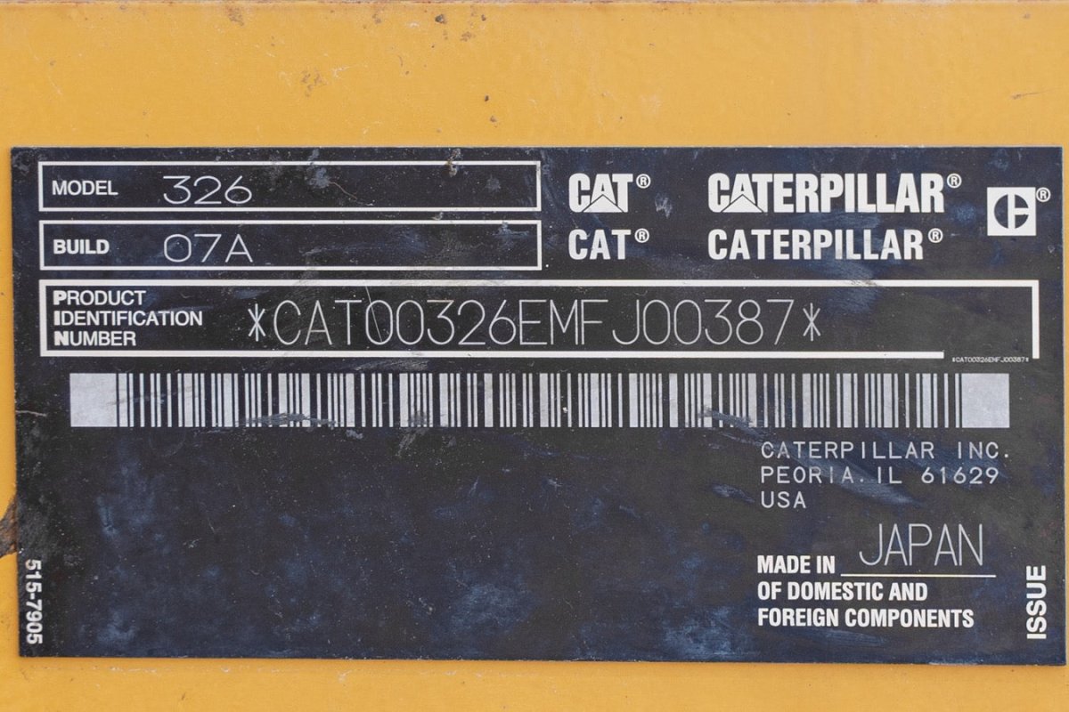 Caterpillar AM326 LR MFJ00387 Excavator - 3,617 Hours (2021 Model) | Heavy-Duty Construction & Landscaping Equipment