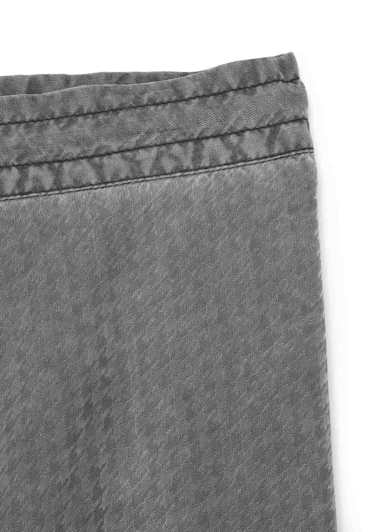 Stylish Cupro Houndstooth Asymmetric Pants for Women - Trendy High-Waisted Wide Leg Trousers for Office, Party & Casual Wear