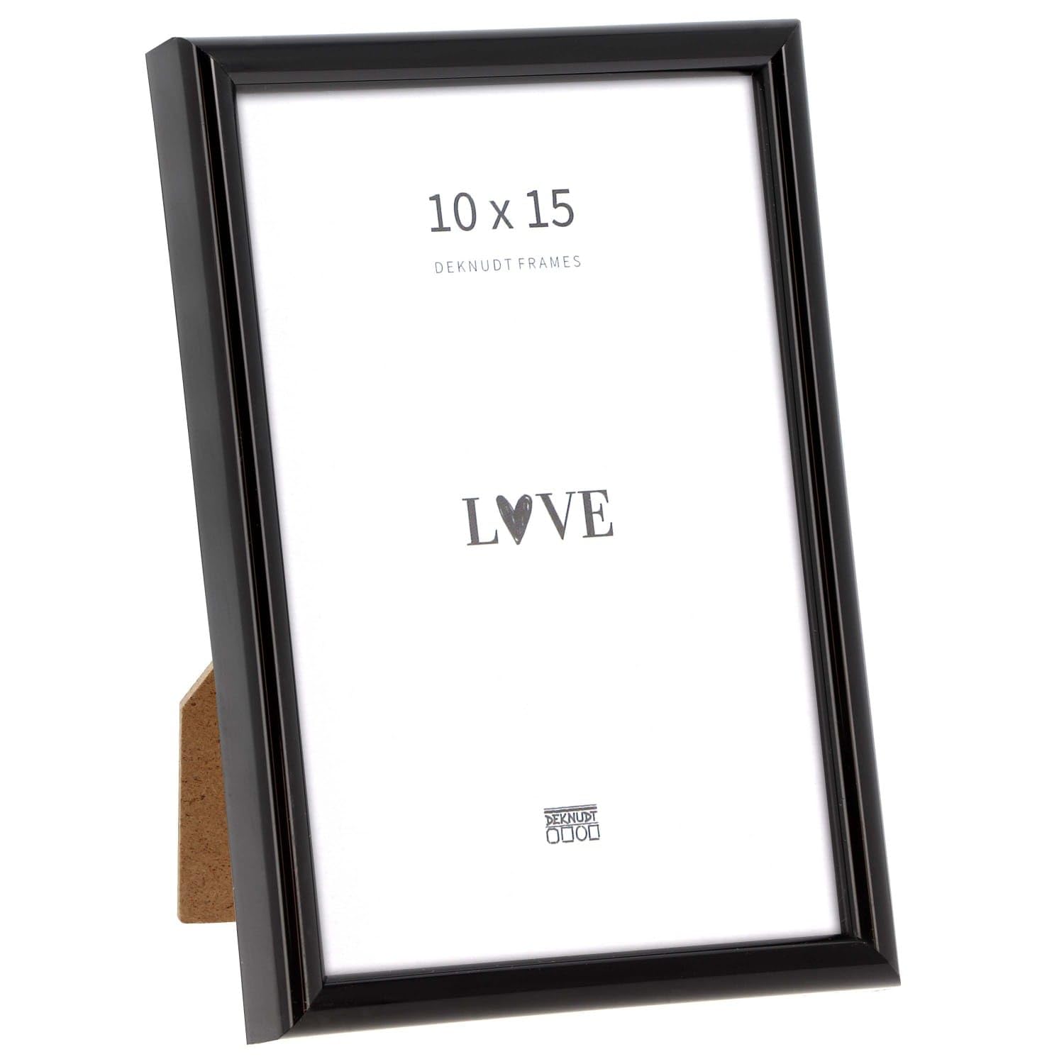 Premium Resin Photo Frame - Gold & Glossy Black, 28 x 35 cm (11 x 14 Inches) - Elegant Wall Display for Wedding, Family Photos & Home Decor