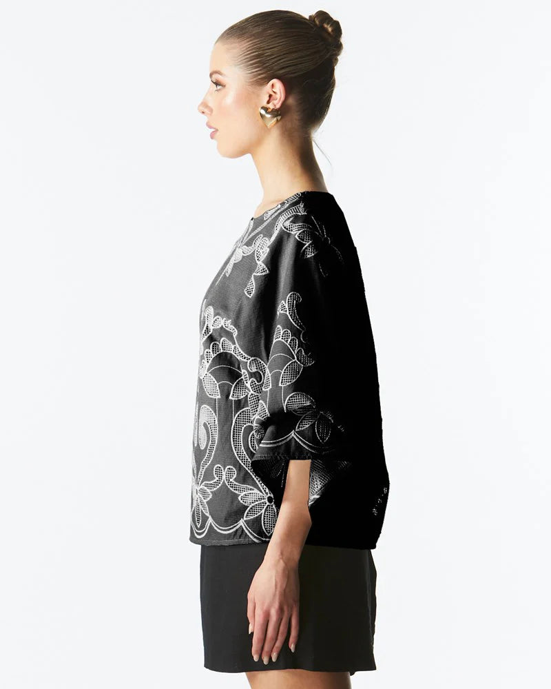 The Avenue Top | Stylish Black Women's Fashion Top for Casual Wear & Night Out