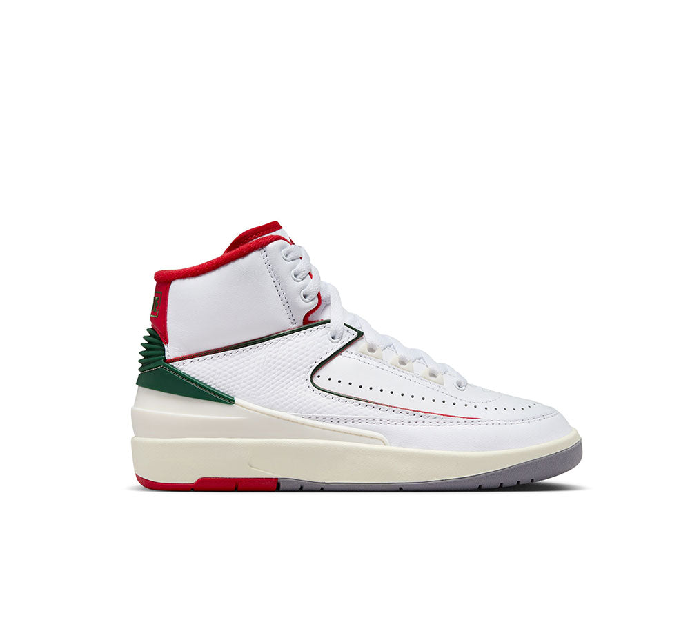 Original Air Jordan 2 Retro GS Basketball Shoes - Classic Red & White Colorway for Kids - Perfect for School, Sports & Streetwear Fashion
