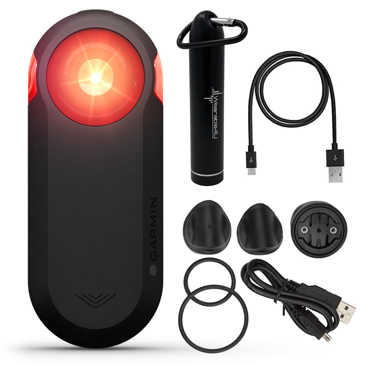 Garmin Varia RTL515 Bike Rearview Radar with Visual & Audible Alerts - Wireless Cycling Safety Light, Anti-Collision Warning System for Road Bikes - Perfect for Night Riding and Group Cycling Safety