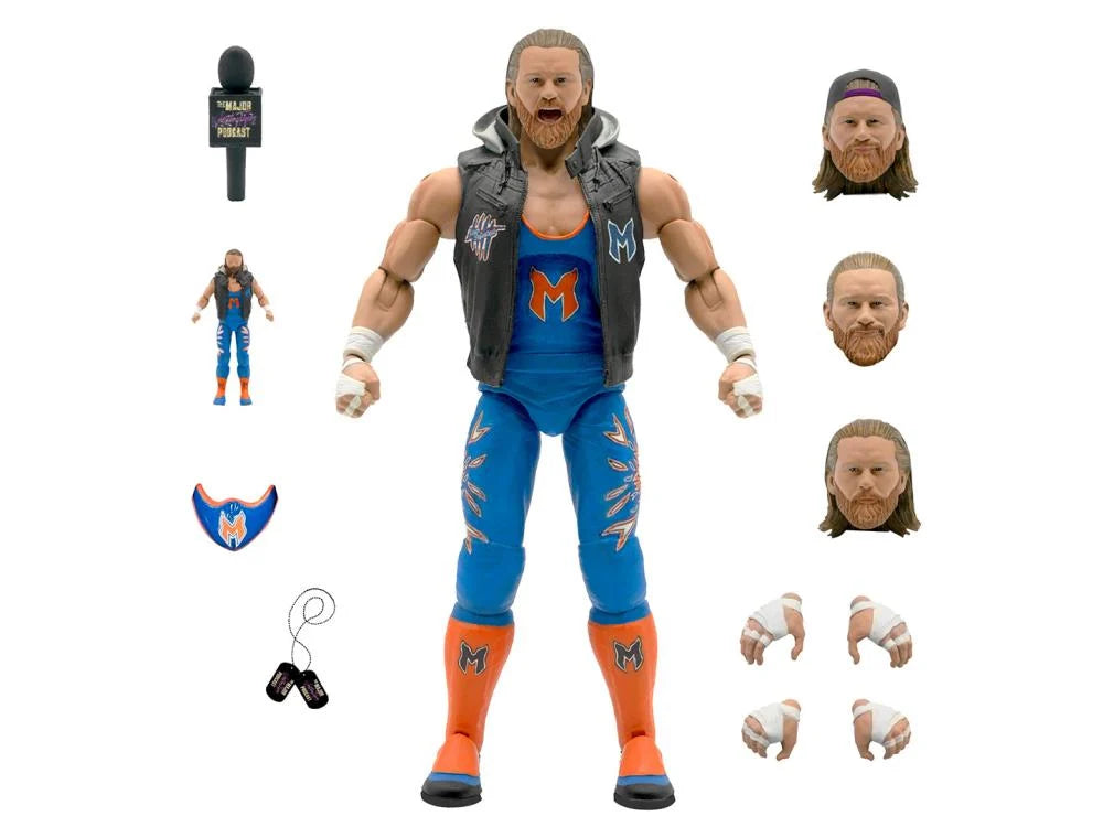 Major Wrestling Figure Podcast ULTIMATES! Brian Myers Action Figure - Collectible Wrestling Memorabilia for Fans & Enthusiasts - Perfect for Display, Gifts, and Wrestling-Themed Events