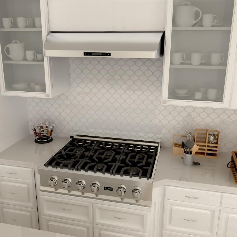 ZLINE 621 Stainless Steel Ducted Under Cabinet Range Hood - Powerful 900 CFM Ventilation for Kitchen, Smoke & Odor Removal - Perfect for Home Cooking & Grilling
