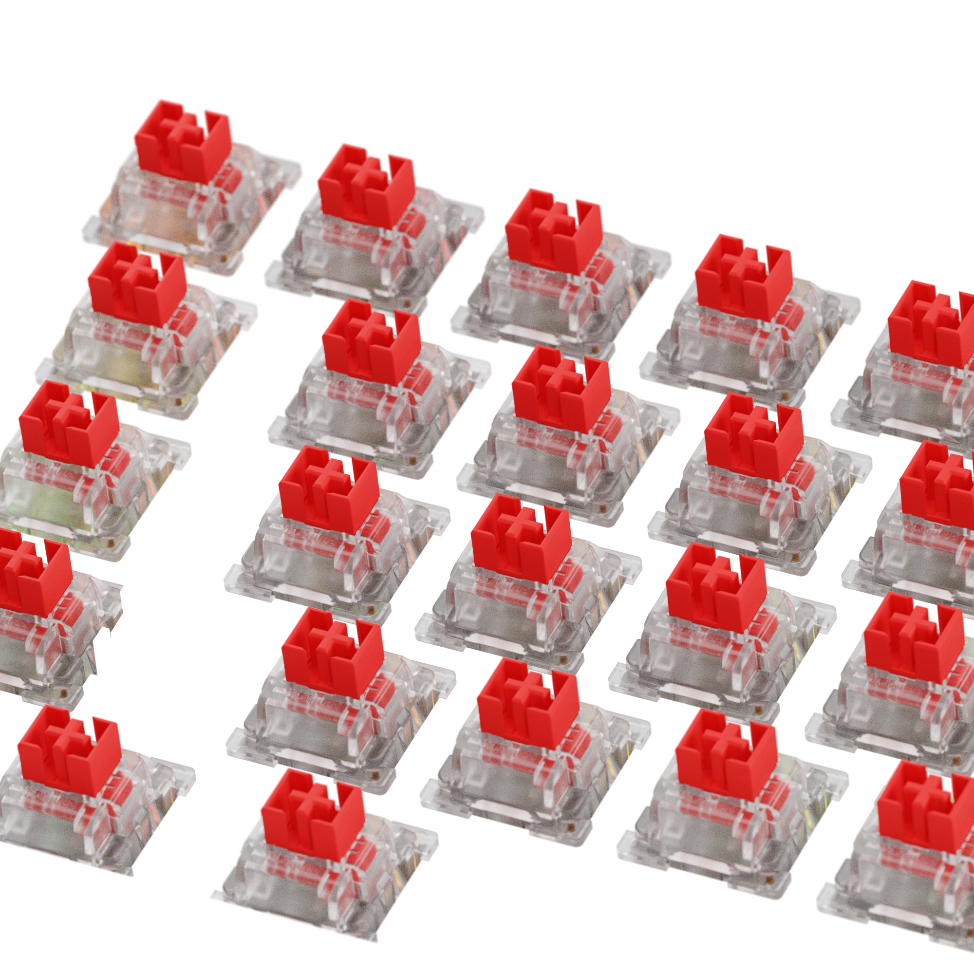 Glorious Fox Standard HE 65 ANSI Mechanical Keyboard Switches - Premium Linear Switches for Gaming & Typing (Pack of 10) - Perfect for Custom Keyboard Builds, Esports & Office Use