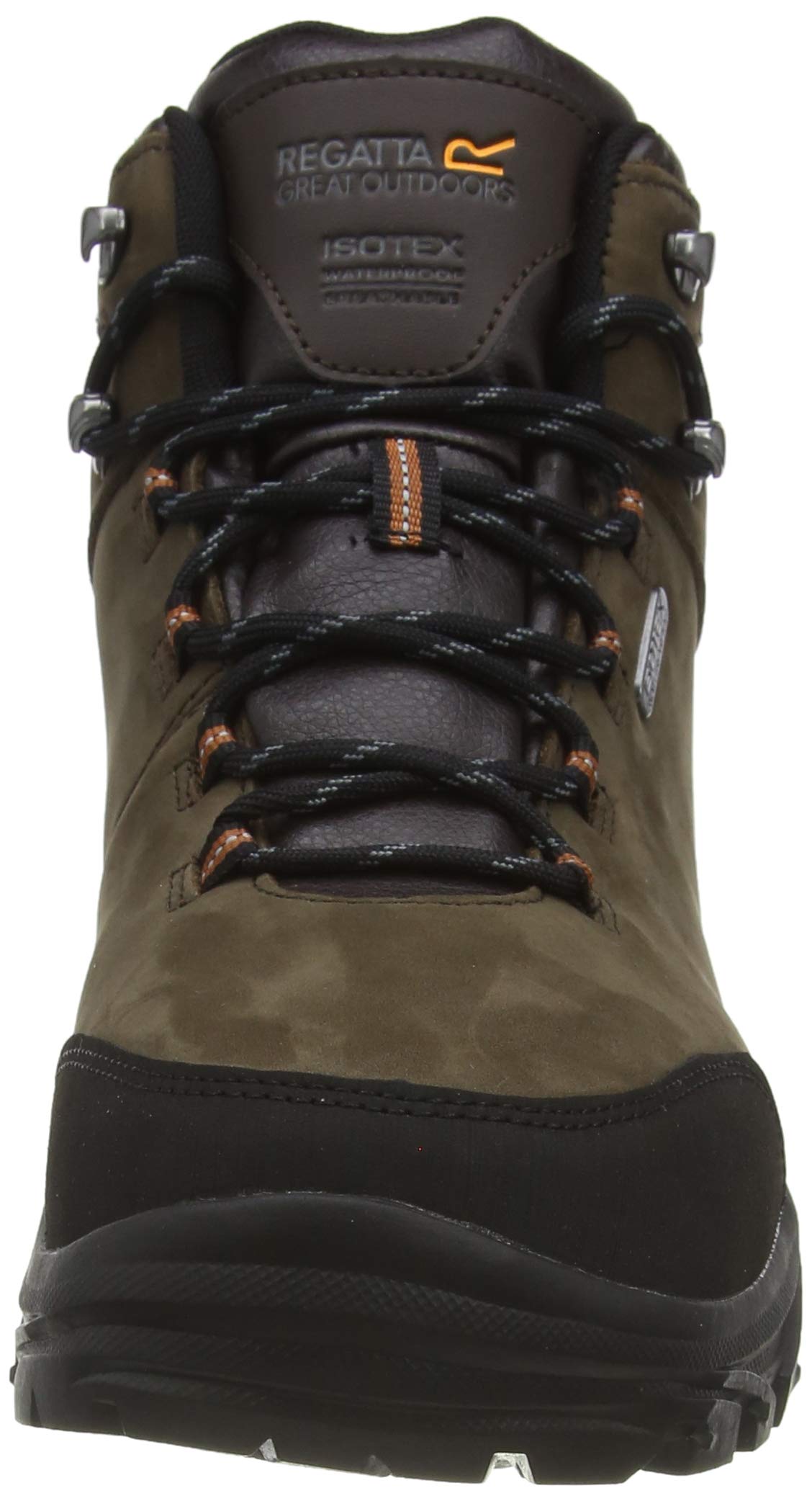 Men's Burrell Leather Hiking Boots - Waterproof Outdoor Shoes for Trekking & Camping - Size US 10.5 in Fawn Brown - Durable Comfort for Mountain Trails & Backpacking Adventures