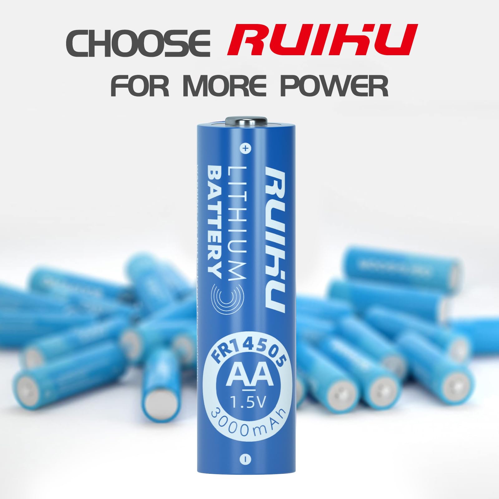 8 Pack AA Lithium Iron Batteries - 1.5V 3000mAh Long Lasting Double A Batteries for Blink Camera, Flashlight, Toys, Remote Control | Non-Rechargeable Power Solution for Home, Office & Outdoor Devices