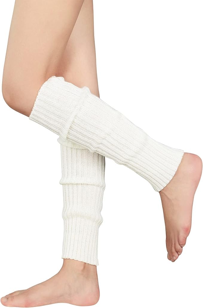 Breathable Non-Slip Yoga Socks for Women - Toeless Workout Socks with Grip for Pilates, Barre & Dance - Comfortable Leg Warmers (Black) - Perfect for Gym, Studio & Home Fitness