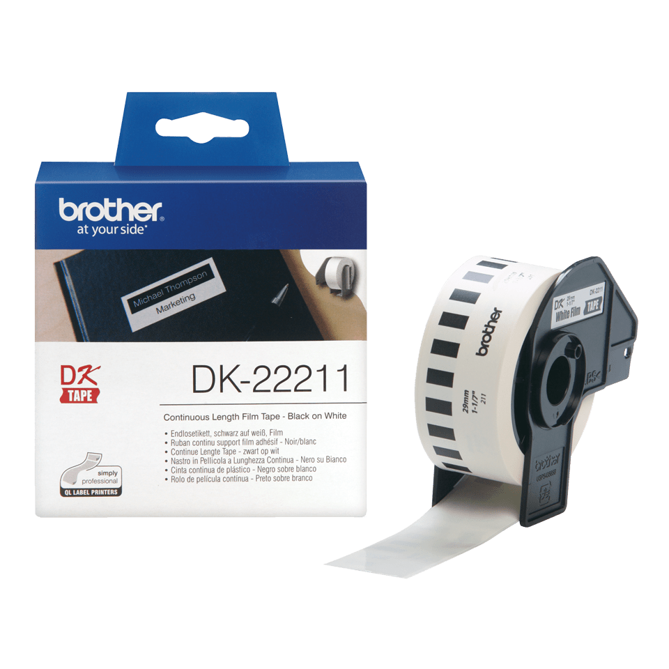 Brother DK22211 Label Tape - 29mm x 15.24m (1.14