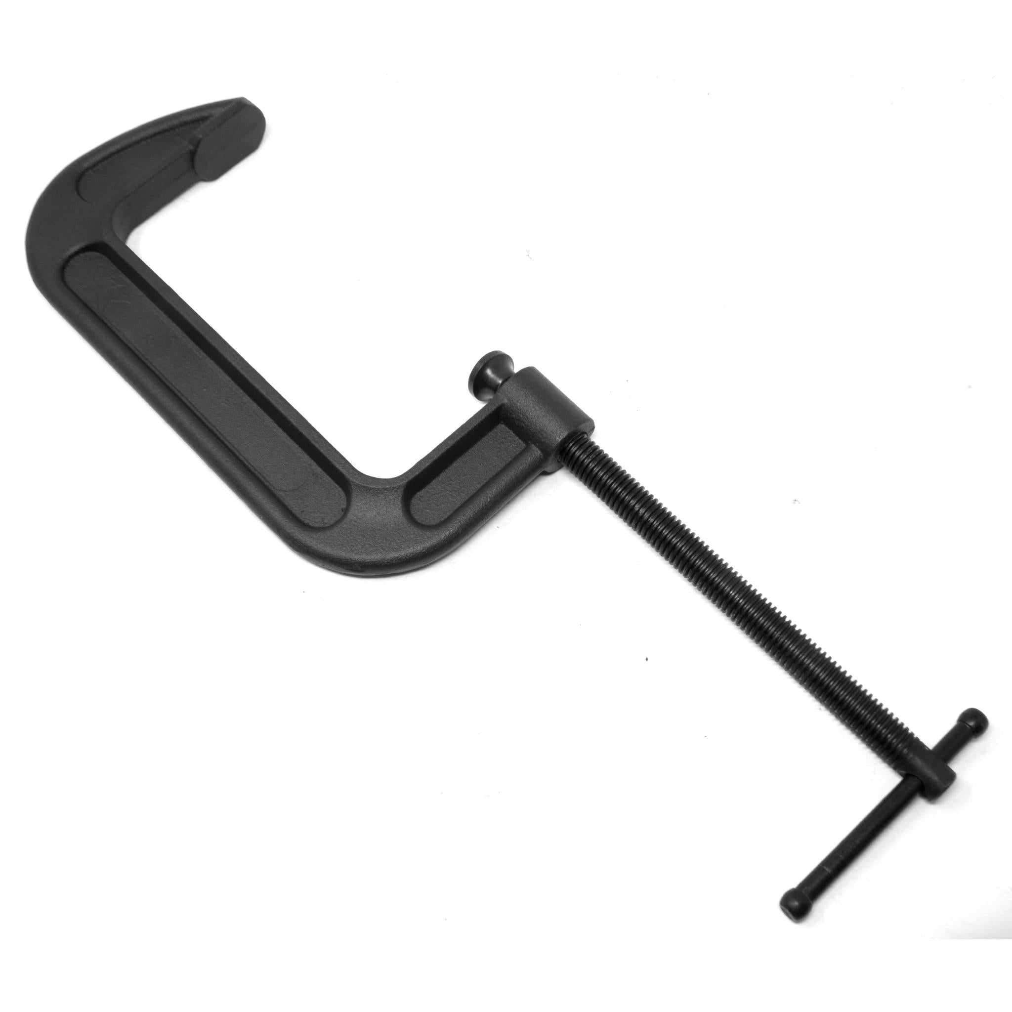 Heavy Duty Cast Iron C Clamps - 6 Inch Jaw Opening, 2.75 Inch Throat - 2 Pack - Perfect for Woodworking, Metalworking, and DIY Projects