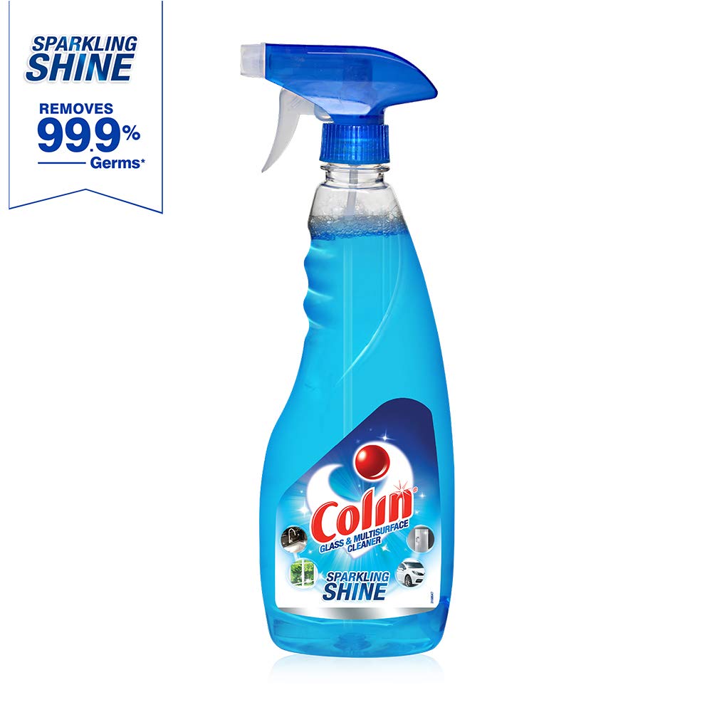 Colin Glass Cleaner Pump - 500ml with Shine Boosters for 2X More Shine | Streak-Free Cleaning for Windows, Mirrors & Glass Surfaces