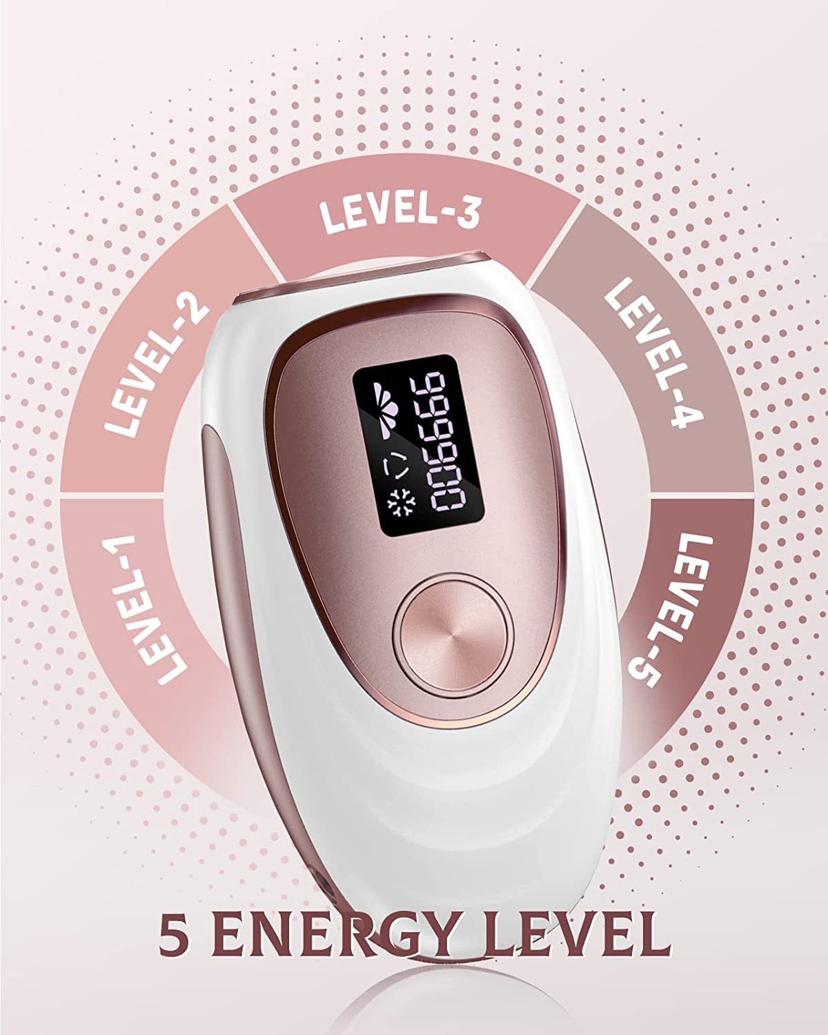 IPL Hair Removal Device with Ice Cooling System - Permanent Laser Hair Removal for Men & Women, 999,000 Light Pulses, Painless & Long-Lasting for Body, Face & Bikini Area - Perfect for Home Use & Smooth Skin Care