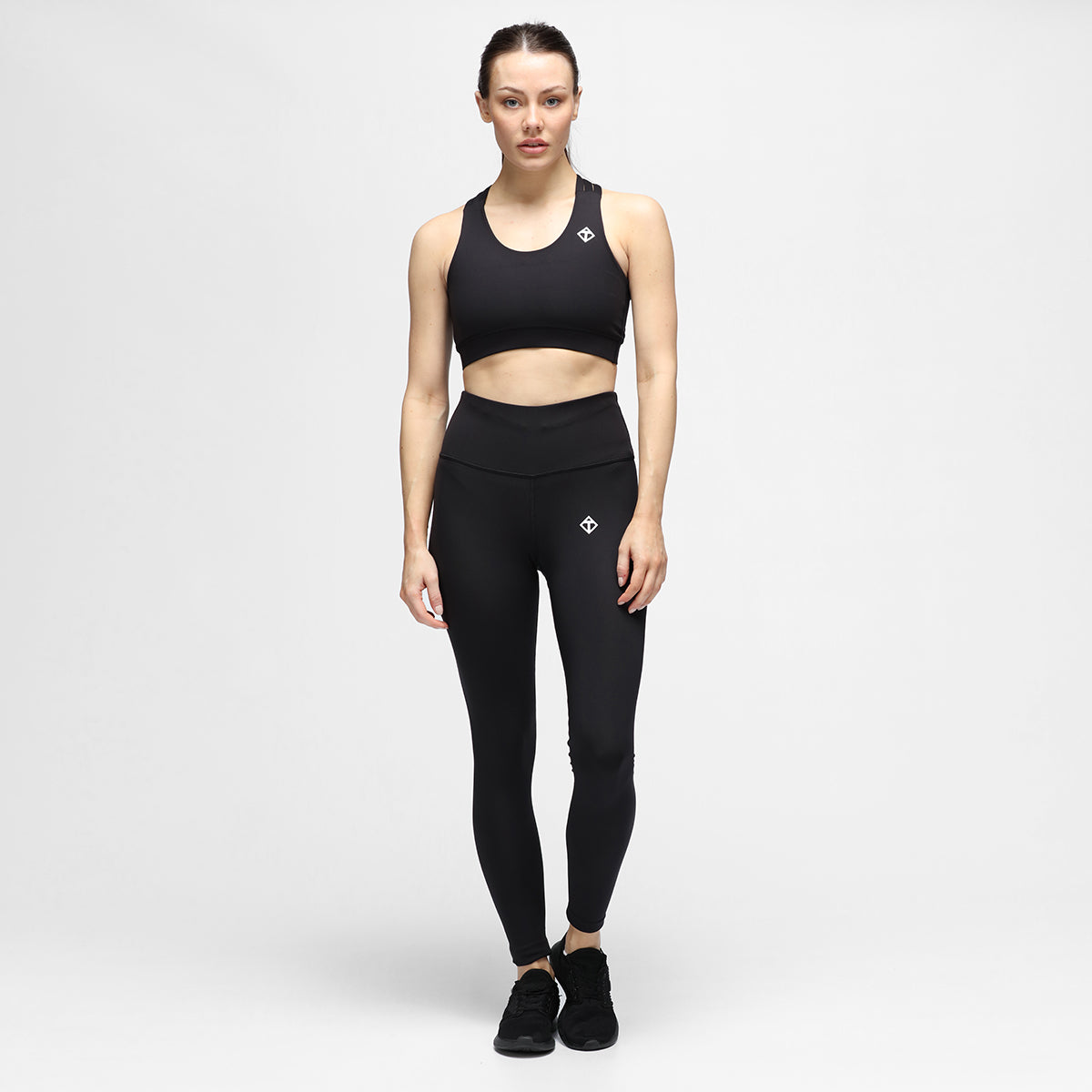 Black Diamond Luxe Leggings - High Waist Yoga Pants for Women, Tummy Control Workout Leggings - Perfect for Yoga, Gym, Running & Lounge Wear