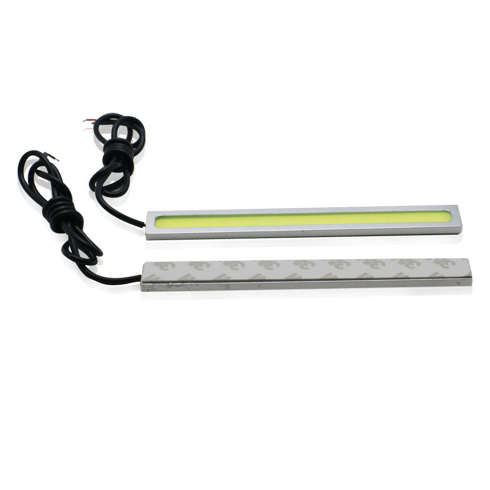 10x 17cm Blue COB LED Car Lights - DRL Fog Daytime Running Lamps Waterproof DC12V Universal Fit - Perfect for Off-Road, Trucks & Night Driving