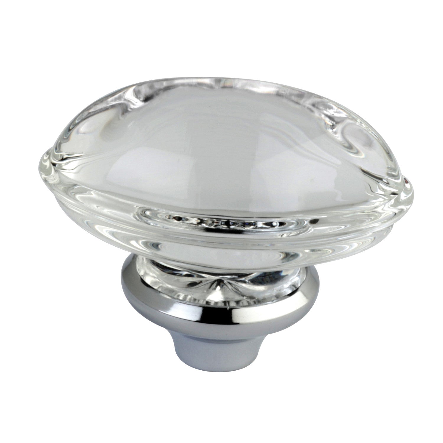 Crystal Oval Cabinet Knob Handle - Elegant Drawer Pulls for Kitchen, Bathroom & Furniture - Premium Hardware for Home Decor & DIY Projects