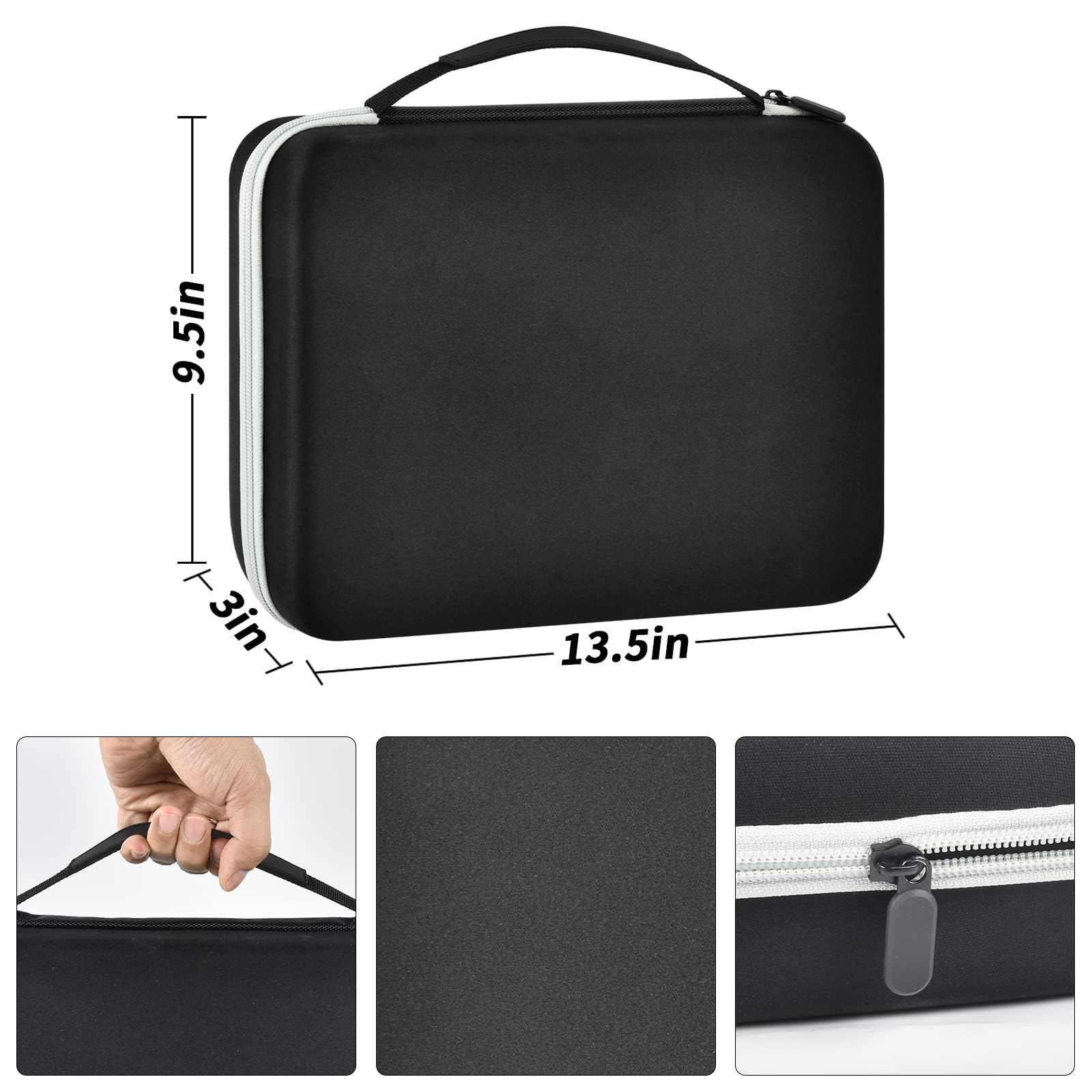 Premium Battery Organizer Storage Case with Tester BT-168 - Holds 140+ AA, AAA, C, D, 9V & 3V Lithium Button Batteries - Portable Battery Caddy Container for Home, Office & Travel (Black) (Batteries Not Included)