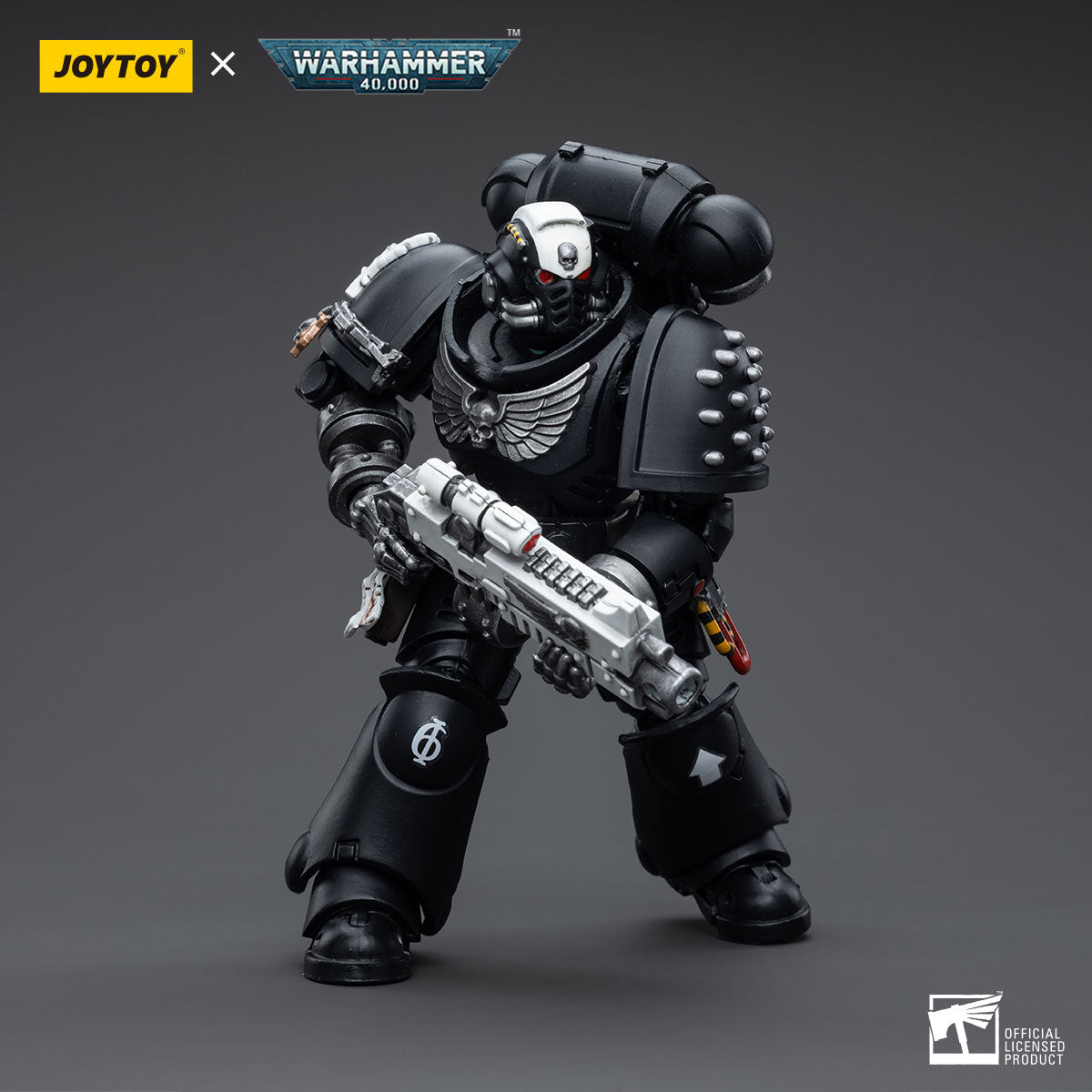 JOYTOY 1/18 Scale 3.75 Inch Warhammer 40K Iron Hands Intercessors Action Figure Set (4 Pack) - Perfect for Collectors, Tabletop Gaming, and Warhammer 40K Displays