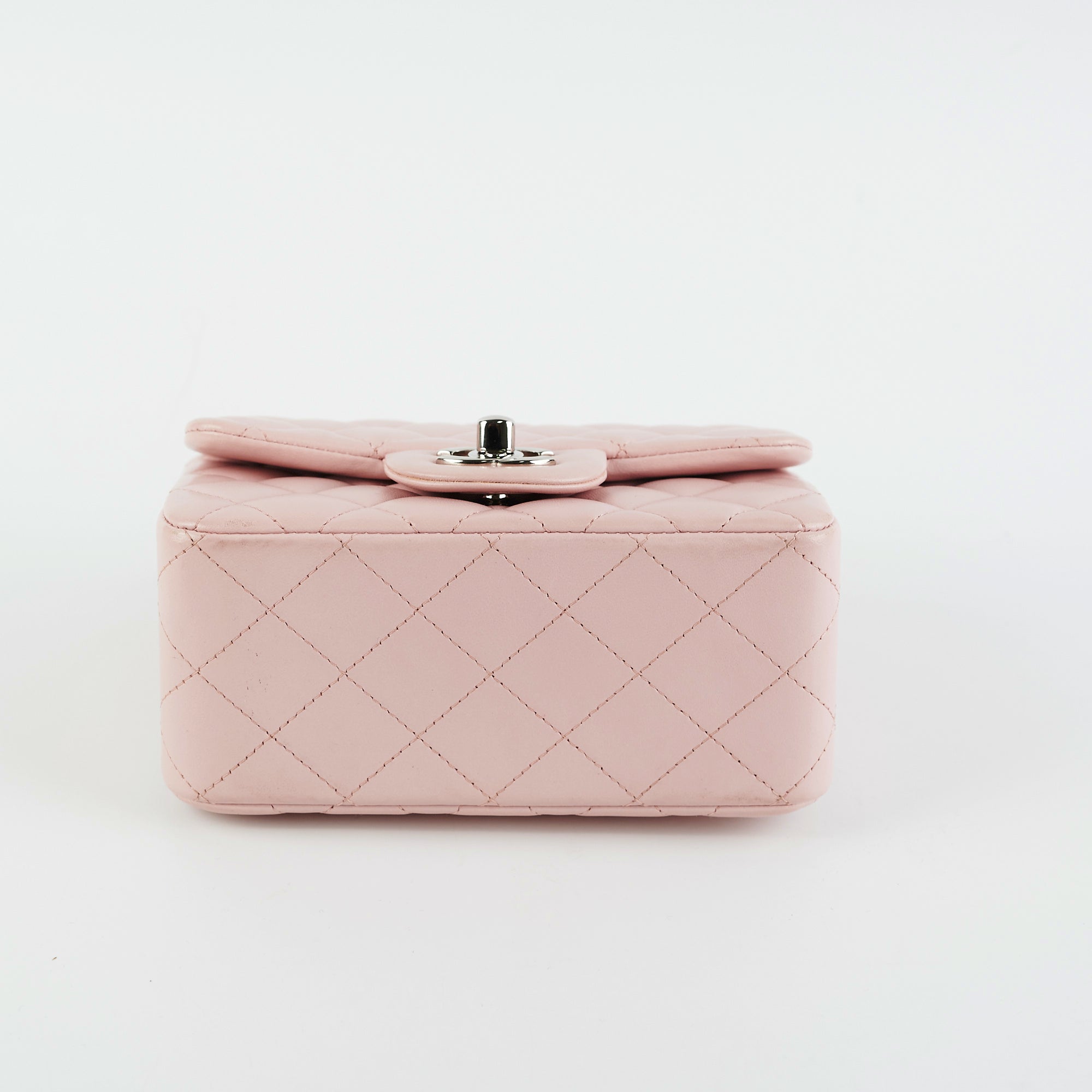 Chanel Mini Square Pink Flap Bag - Luxury Quilted Leather Crossbody Purse for Women | Perfect for Parties, Dates & Special Occasions