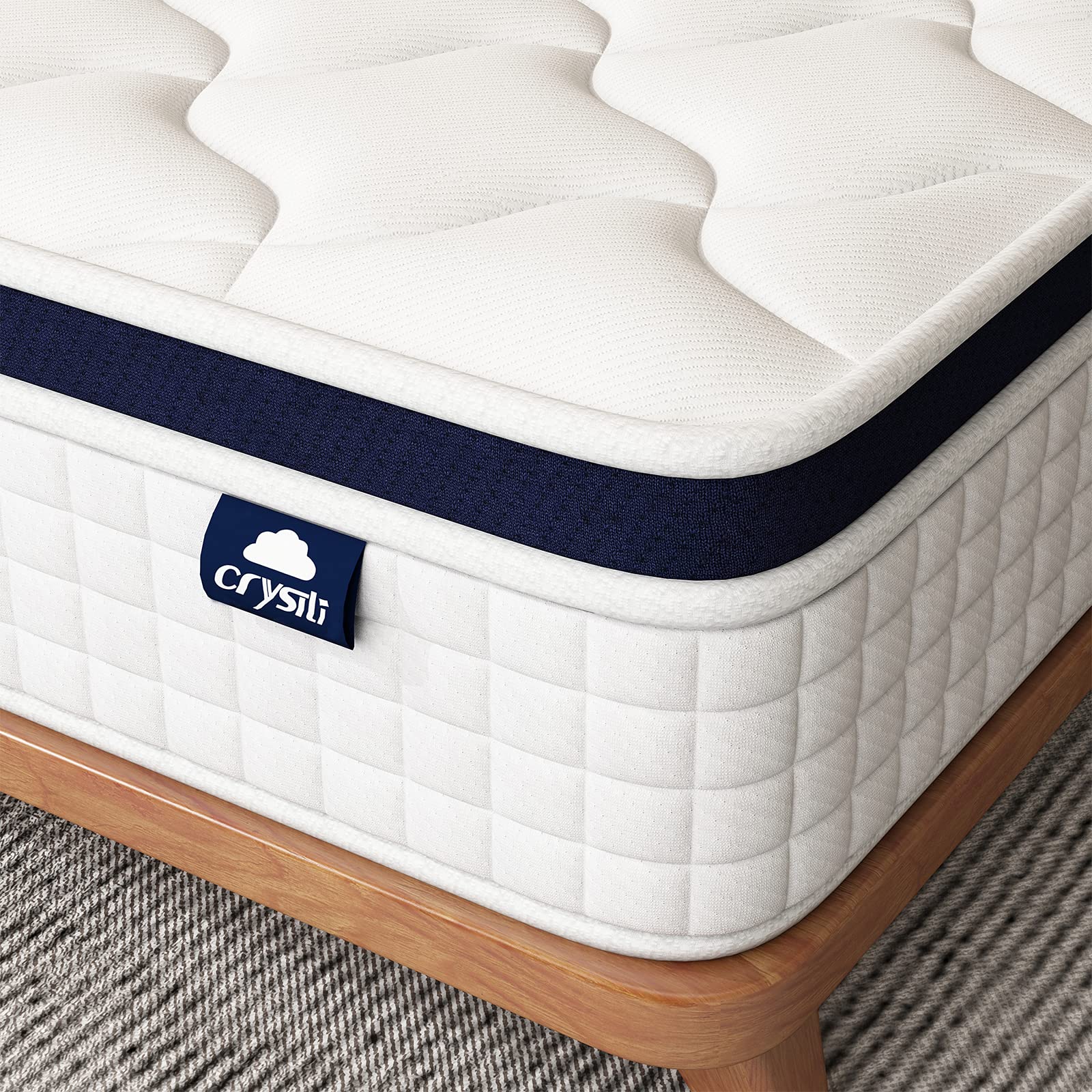 10 Inch Twin Size Hybrid Mattress in a Box - Zero Pressure Foam & Innerspring for Pressure Relief, Motion Isolation, Medium Firm - CertiPUR-US Certified - Perfect for Guest Rooms, Kids' Beds & Small Spaces