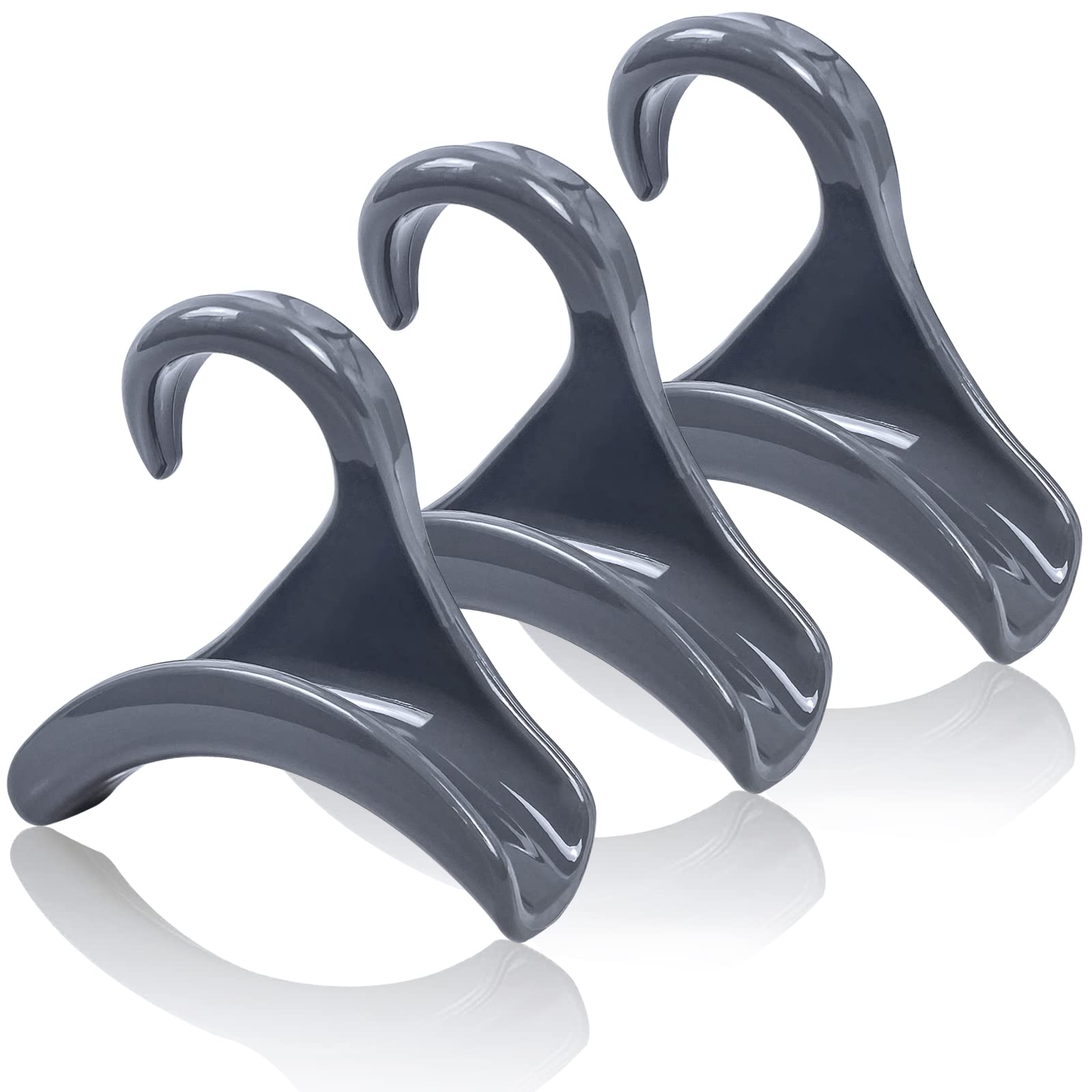DILIBRA 3-Pack Purse Handbag Hanger Hook - Durable Closet Organizer for Purses, Totes, Backpacks & Accessories - Space-Saving Wardrobe Storage Solution for Scarves, Belts & Handbags (Perfect for Closet, Bedroom & Dorm Organization)