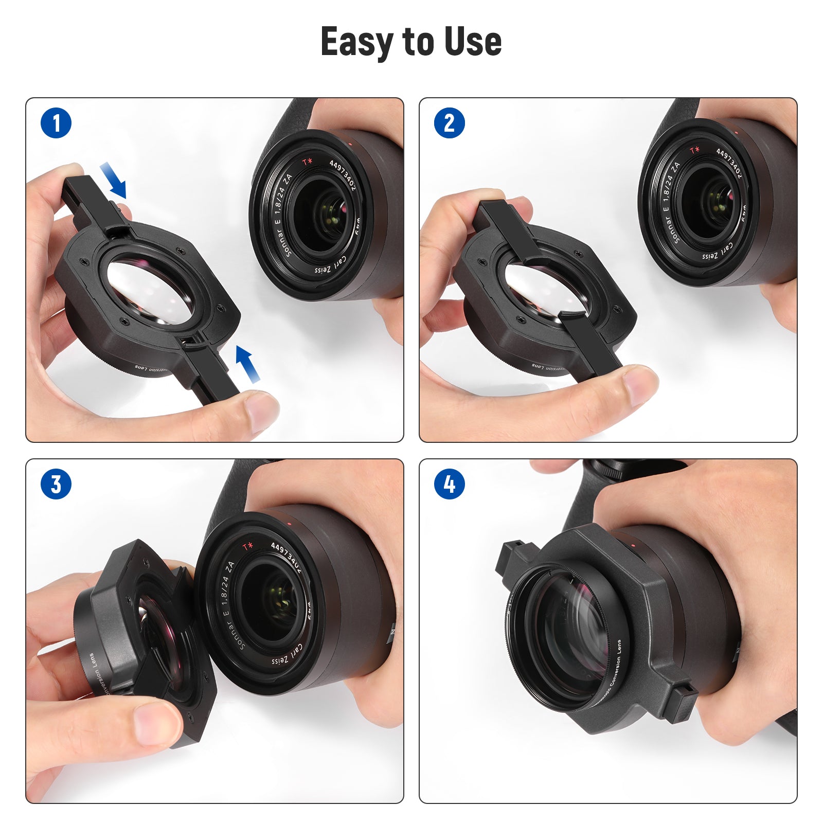 NEEWER LS 40 43mm HD Macro Lens for DSLR Cameras - High Definition Close-Up Photography for Jewelry, Flowers & Small Objects