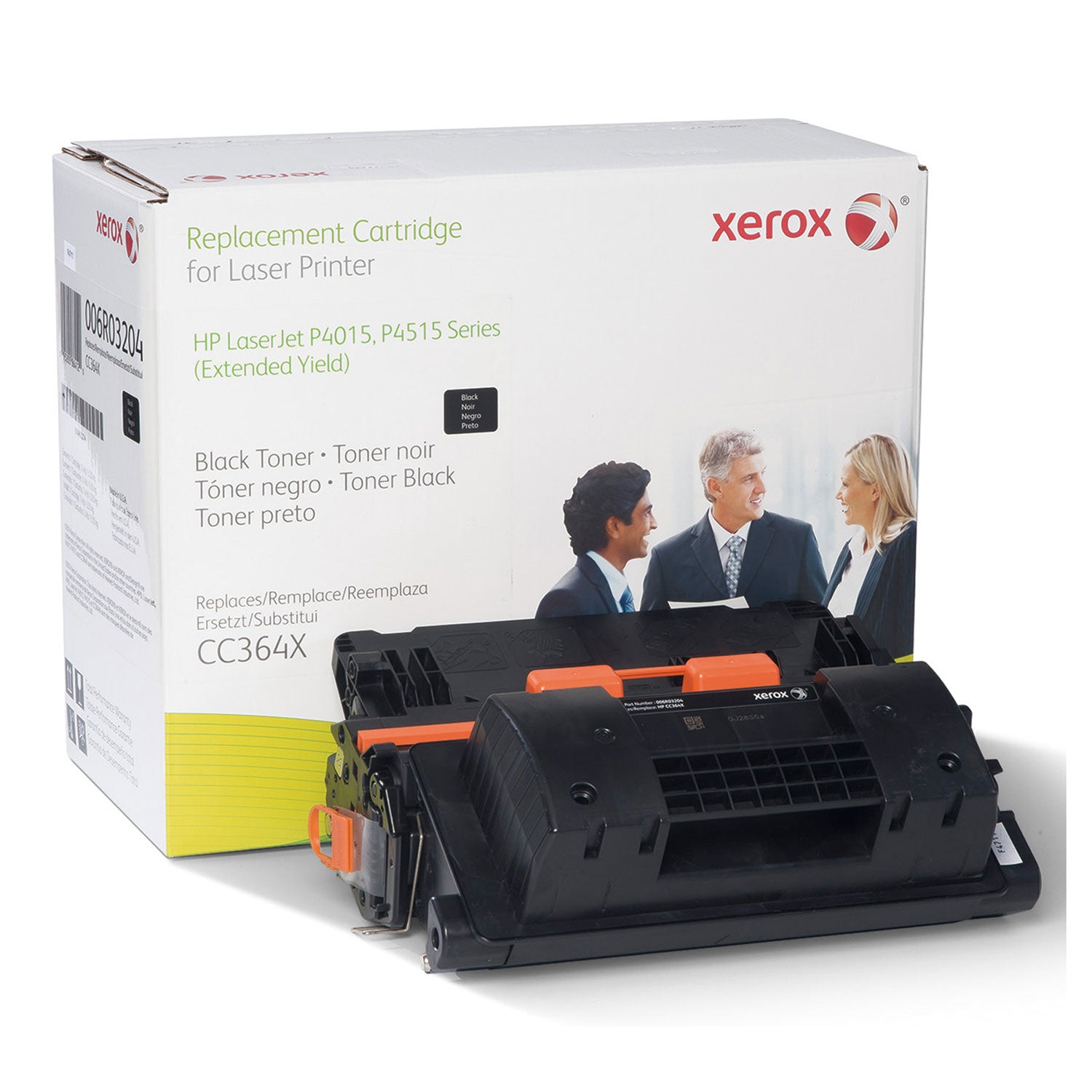 006r03204 Remanufactured Cc364x (64x) Extended Yield Black Toner Cartridge - High Capacity Replacement for Laser Printers, Ideal for Office & Home Printing