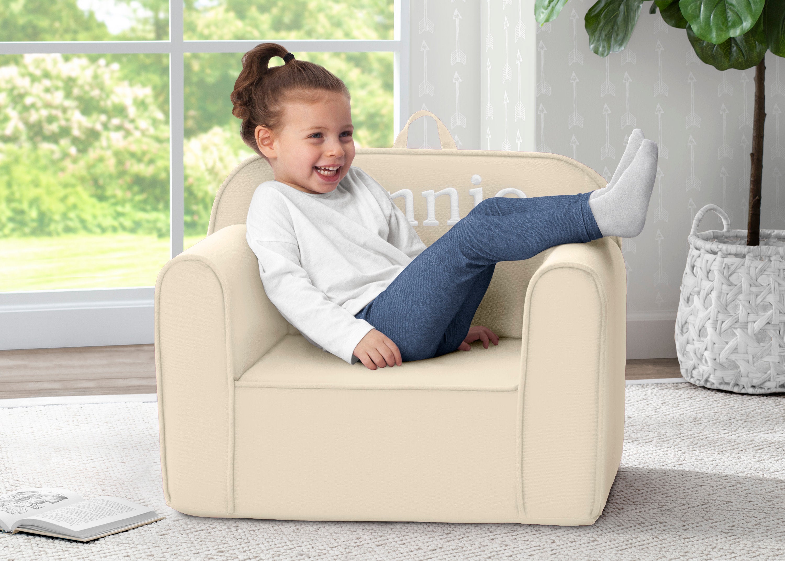 Personalized Cozee Chair for Kids - Custom Name & Design, Soft & Comfortable Toddler Chair - Perfect for Reading, Playtime & Relaxation at Home