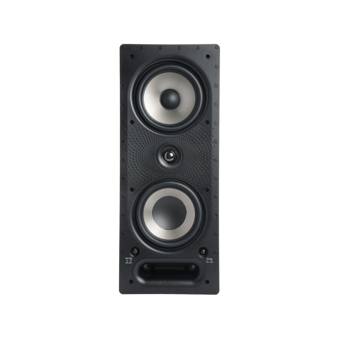 Polk Audio 265 RT Vanishing RT Series In-Wall Speaker - High Performance Home Theater & Surround Sound System for Living Room, Bedroom & Home Cinema