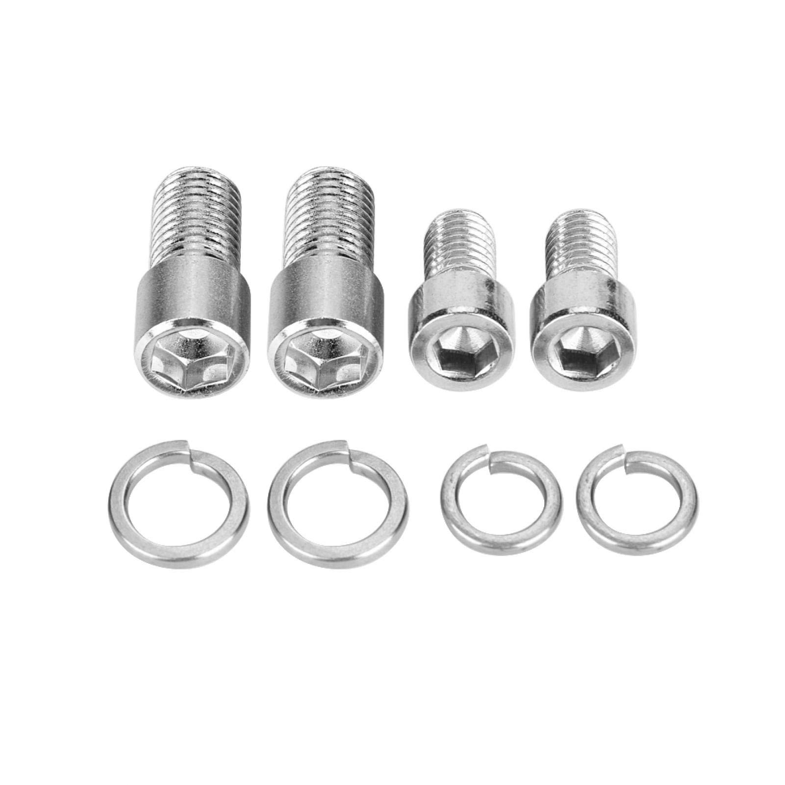 KIMISS 10mm & 8mm Motorcycle Mirror Adapter Kit - 2 Pcs Rearview Mirror Riser Mount Extender for Harley, Honda, Yamaha - Perfect for Customizing & Enhancing Visibility on Cruisers & Touring Bikes
