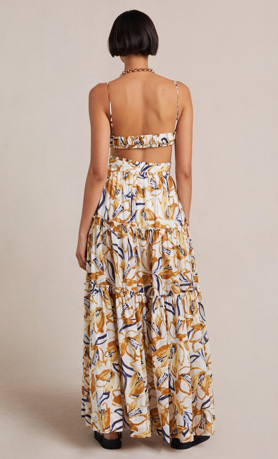 Eugenie Women's Floral Maxi Dress - Elegant Long Sleeve Summer Beach Dress for Vacation, Party & Casual Wear