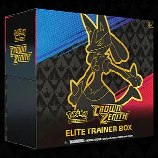 Pokemon Crown Zenith Elite Trainer Box - Premium Collectible Cards, Booster Packs & Accessories for Trading Card Game Enthusiasts | Perfect for Battles, Collecting & Gifting