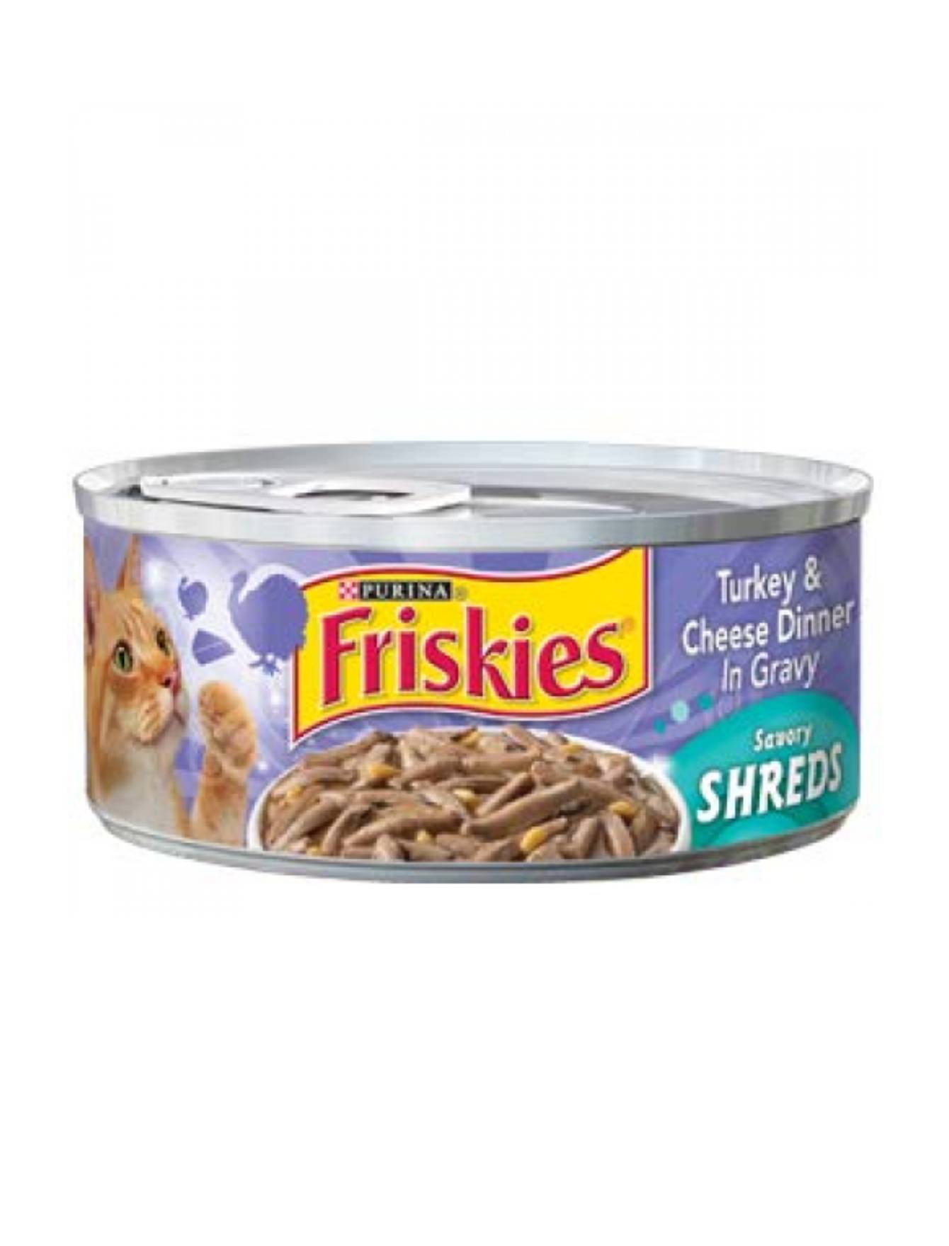 Friskies Turkey & Cheese Canned Cat Food 156g - Grain-Free Wet Food for Adult Cats, Kitten Treats - Perfect for Mealtime, Travel & Indoor Cats