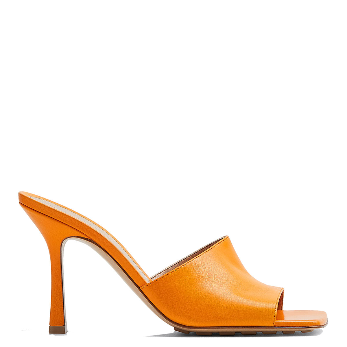 Stretch Mule Sandals for Women - Comfortable Slip-On Orange Sandals with Arch Support | Perfect for Beach, Vacation & Summer Outfits