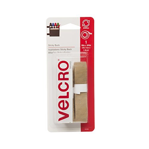 Velcro Brand Hook & Loop Fastener Strips - Heavy Duty Adhesive Tape for DIY, Crafts & Home Organization - Secure Mounting for Walls, Photos & Decor