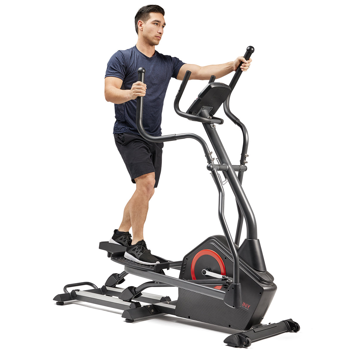Premium Smart Elliptical Machine - Extra Long Stride Length, Programmable Electromagnetic Resistance - Perfect for Home Gym & Cardio Workouts