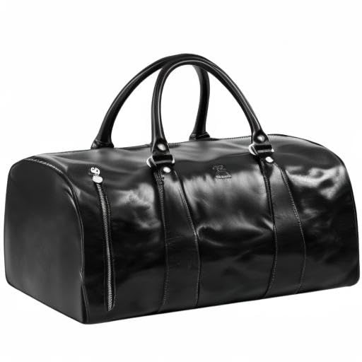 Durable Leather Duffel Bag for Travel & Gym - Weekend Essentials