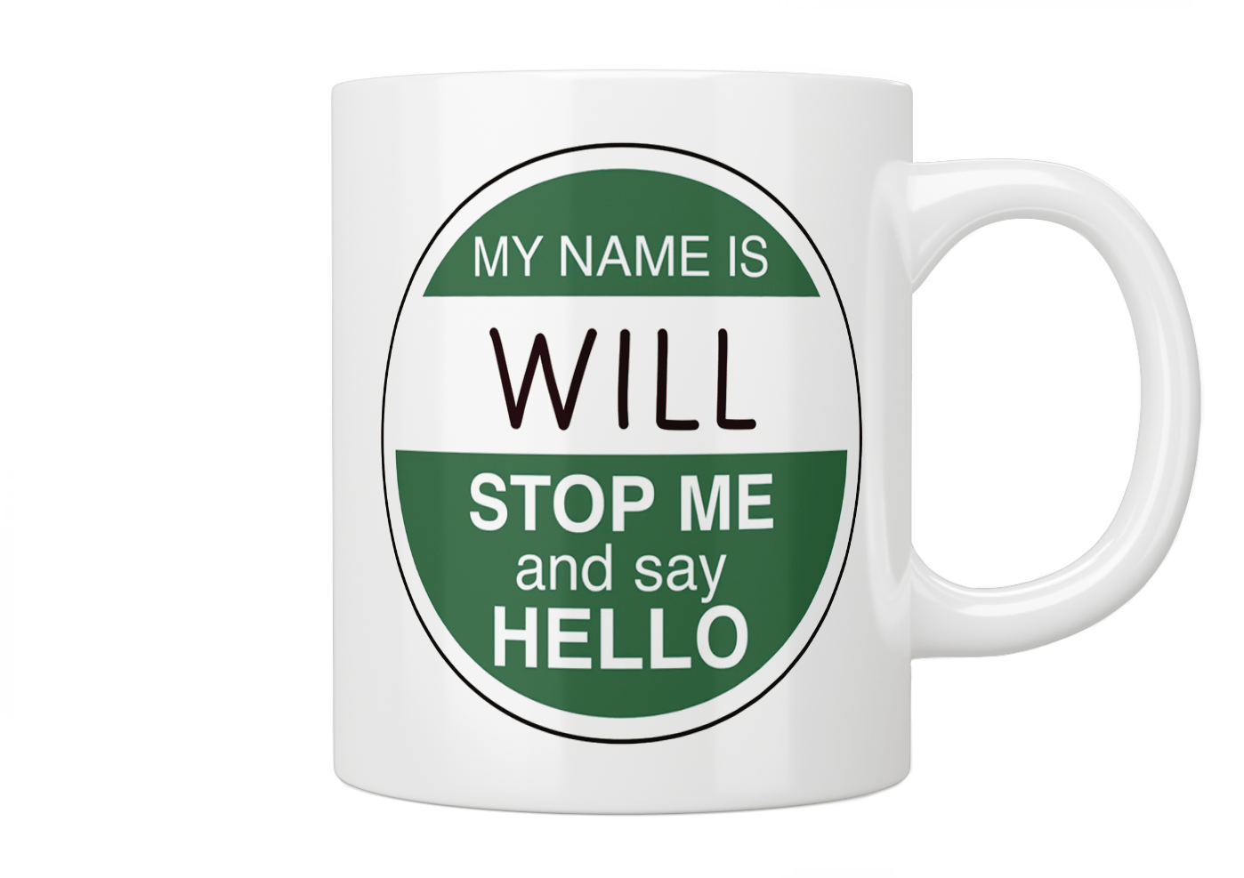 The Inbetweeners Custom Will Badge Coffee Mug - Funny TV Show Gift for Fans, Office Desk Decor & Collectible Memorabilia