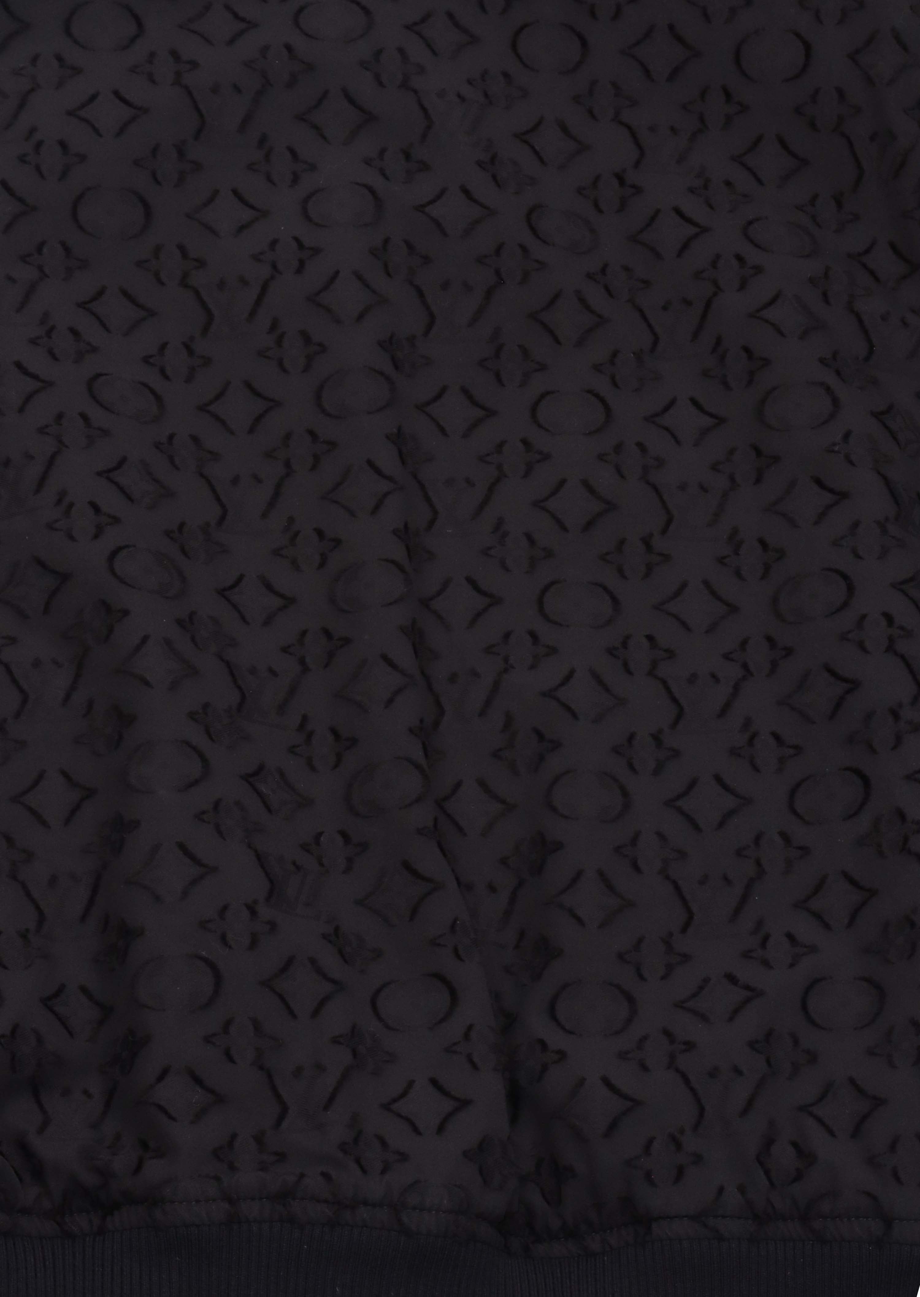 Louis Vuitton Black Bomber Jacket for Men - Genuine Leather Aviator Style Coat | Perfect for Casual Wear, Night Out & Winter Fashion