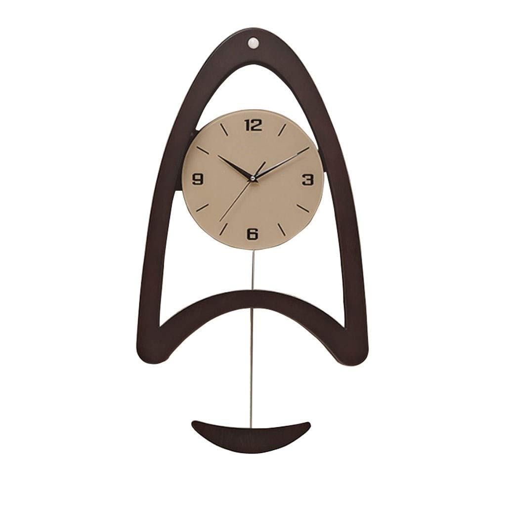 Smart Sensation Luminous Wall Clock with LED Light Induction - Silent Pendulum, Handmade Decor for Living Room, Bedroom & Office - Perfect for Nighttime Visibility & Modern Home Decor (Black)