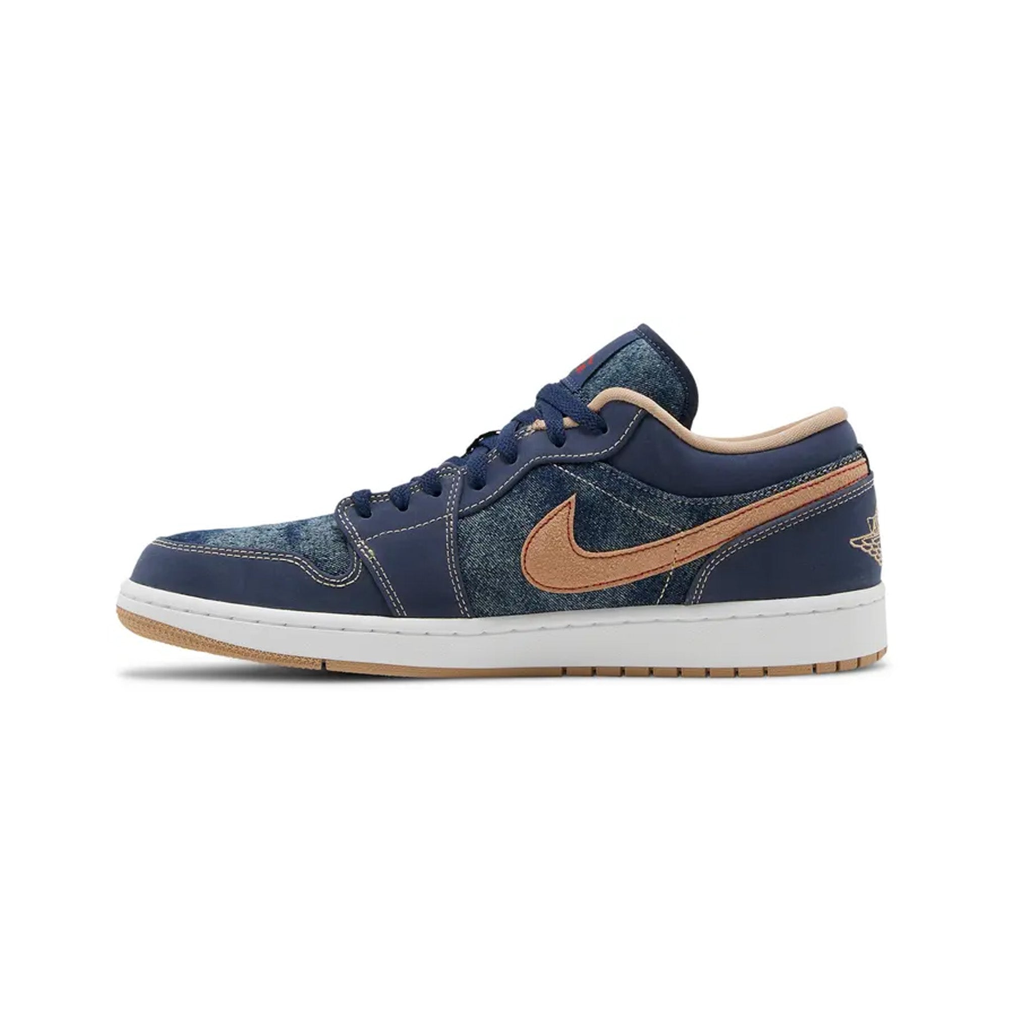 Air Jordan 1 Low SE Denim GS Sneakers for Girls (2021) - Comfortable Basketball Shoes for School, Sports & Casual Wear