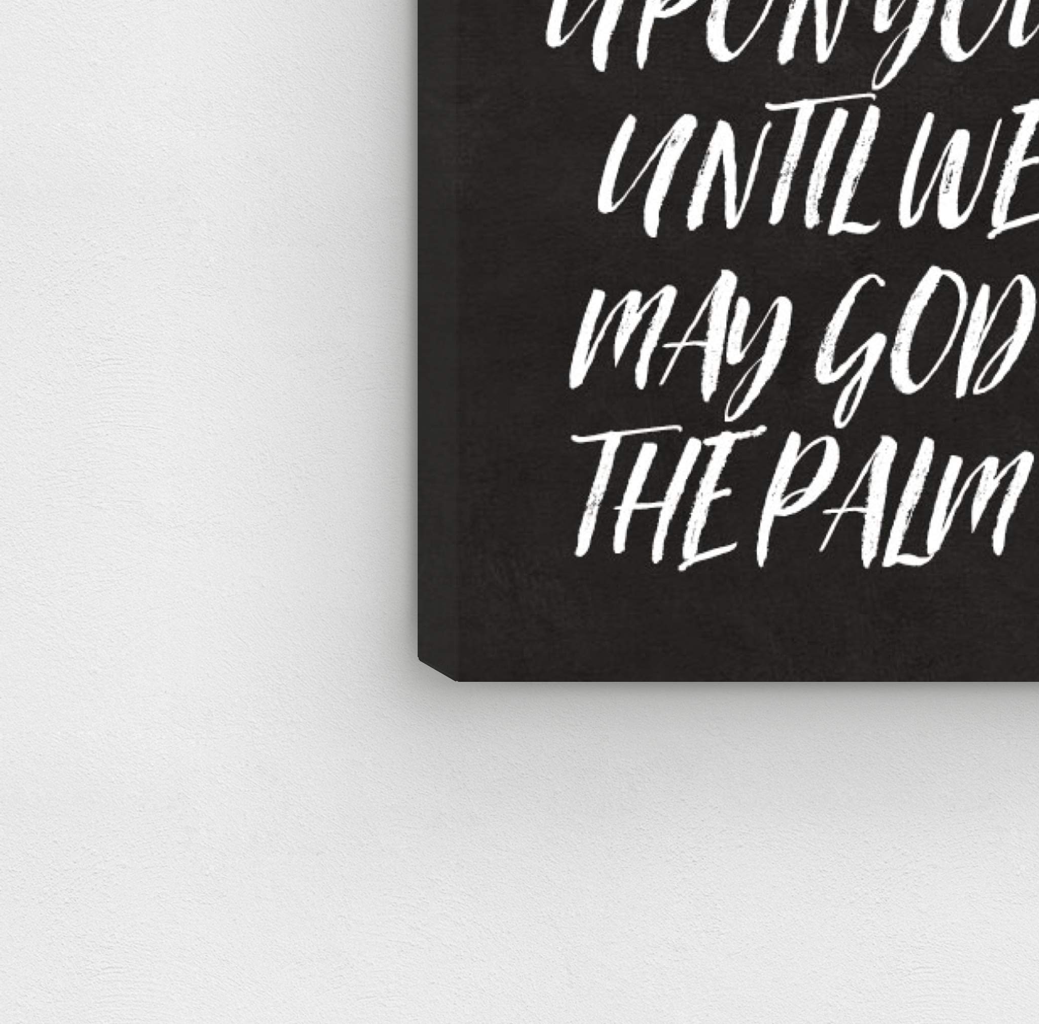 May The Road Rise' Inspirational Wall Art Canvas Prints - Typography & Quote Decor for Living Room, Bedroom, Office